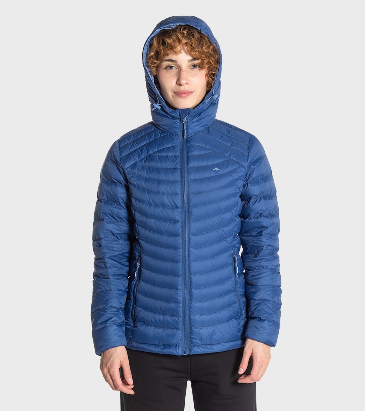 Campera de pluma de mujer Kenly con capucha