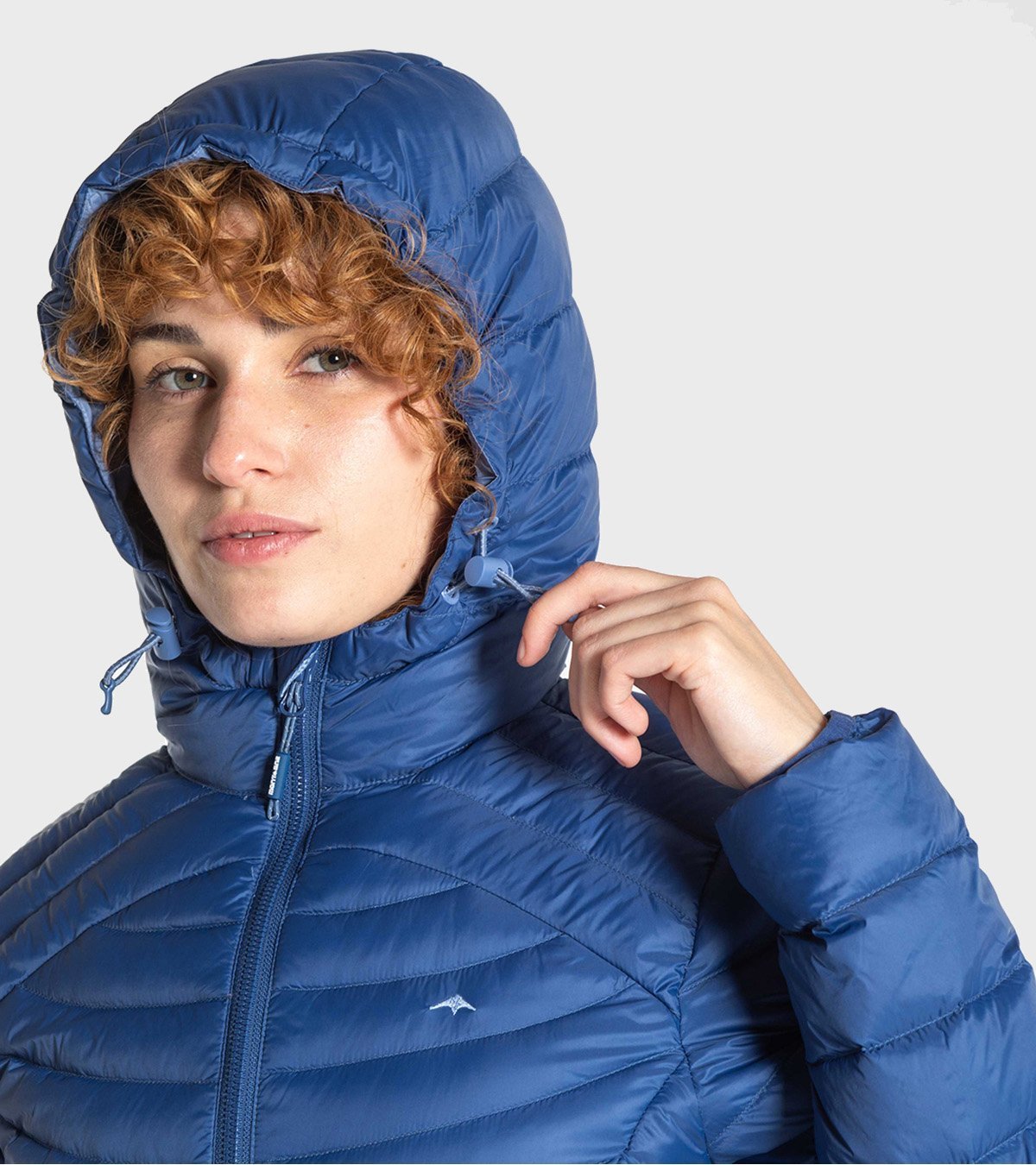 Campera de pluma de mujer Kenly con capucha