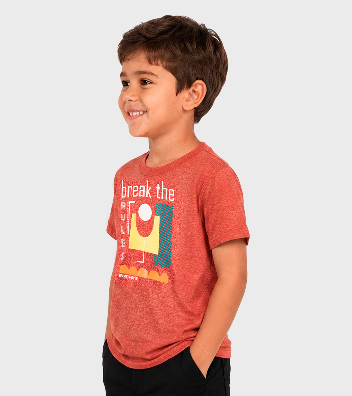 Remera de ni&ntilde;os Mondrian MC